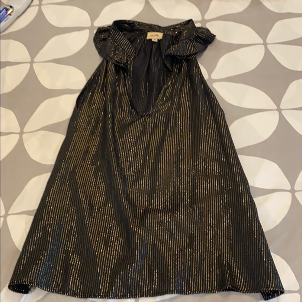 Vintage Ella Moss gold striped top
